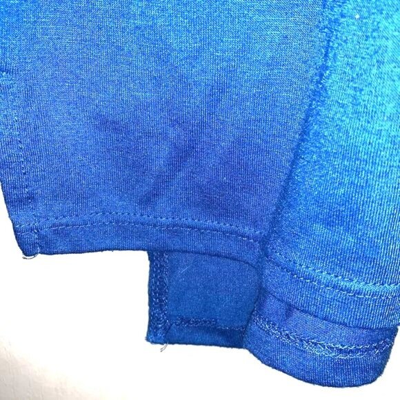 Wound Up Blue Racerback Tank Top With Lace Details & Anchor Graphic XLarge (15-1 - Picture 5 of 10